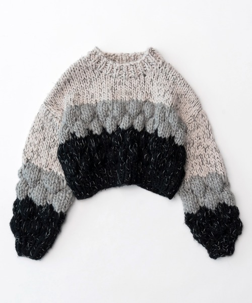 MAISON SPECIAL（メゾンスペシャル） 長袖ニット FREE ブラック