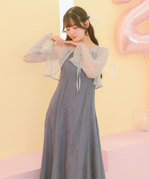 Retica（レティカ） カーディガン ボレロ 結婚式 ショート丈 長袖 総