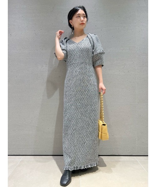 「LILY BROWN」 半袖ワンピース 0 ピンク レディース_画像3