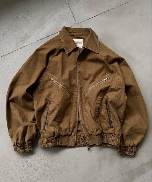 Perushu ブルゾン アウター 4Pocket double zip blouson／4ポケット