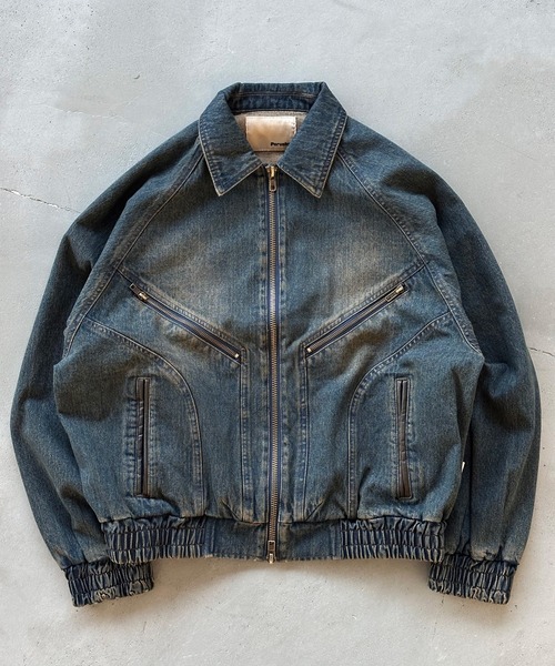 Perushu ブルゾン アウター 4Pocket double zip blouson／4ポケット