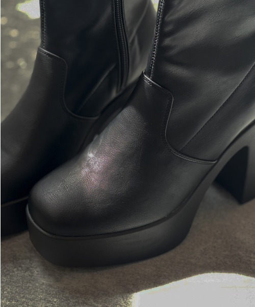 「Shoes in Closet」 ショートブーツ M ブラック レディース_画像7