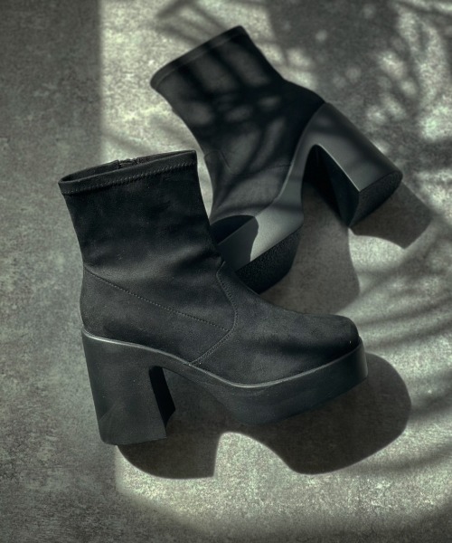 「Shoes in Closet」 ショートブーツ M ブラック レディース_画像9