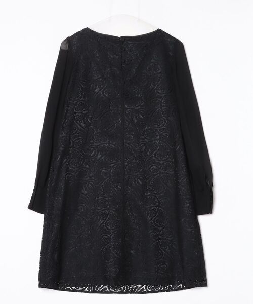 「LAPIS LUCE PER BEAMS」 長袖ワンピース 38 ブラック レディース_画像2