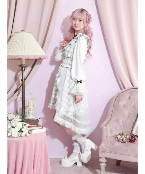 ワンピース apolina NOEMIE DRESS-PALE PEAR 18-24M NOEMIE（ノエミー） ワンピース フレアスリーブプリンセスロング