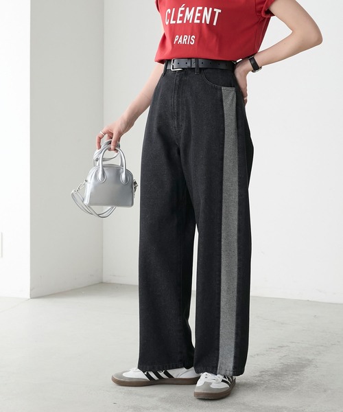 「BONLECILL」 デニムパンツ S ブルー レディース_画像3