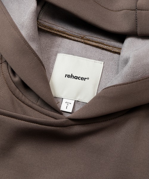 「rehacer」 ジップアップパーカー X-LARGE ブラウン メンズ_画像5