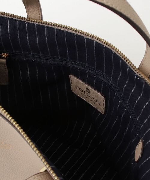 「TOPKAPI」 ワンポイント2WAYバッグ - ベージュ レディース_画像4