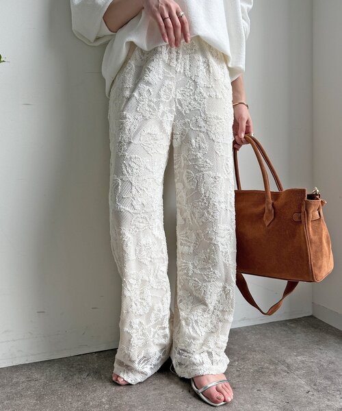 DouDou（ドゥドゥ） パンツ 「セットアップ可能」メッシュレースパンツ