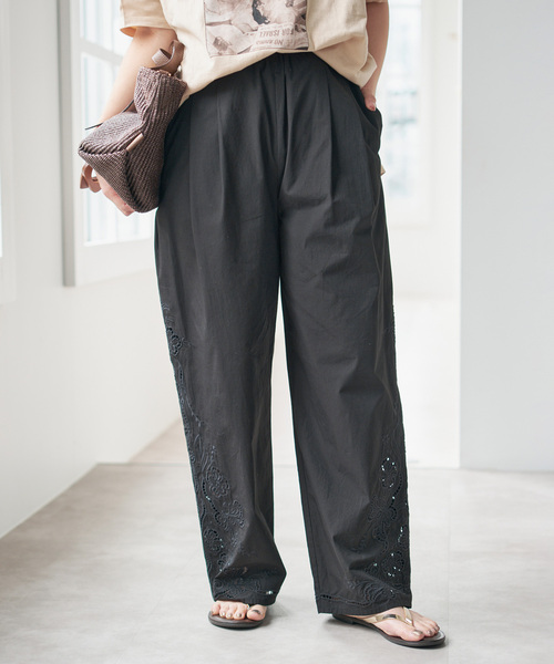 Spick＆Span（スピック アンド スパン） パンツ カットワークエン