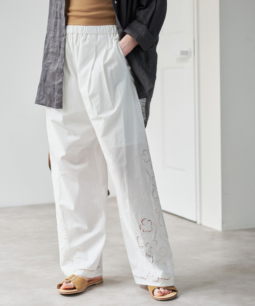 Spick＆Span（スピック アンド スパン） パンツ カットワークエン