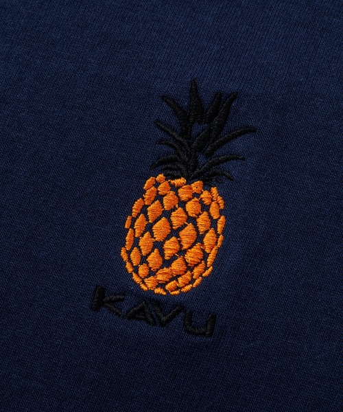 KAVU（カブー） tシャツ OP Pineapple Tee/ワンポイントパイナップルT