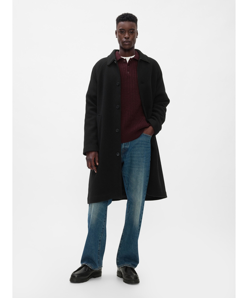 GAP（ギャップ） 長袖ポロシャツ X-SMALL ブラック系その他 メンズ
