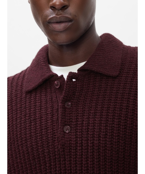 GAP（ギャップ） 長袖ポロシャツ X-SMALL ブラック系その他 メンズ