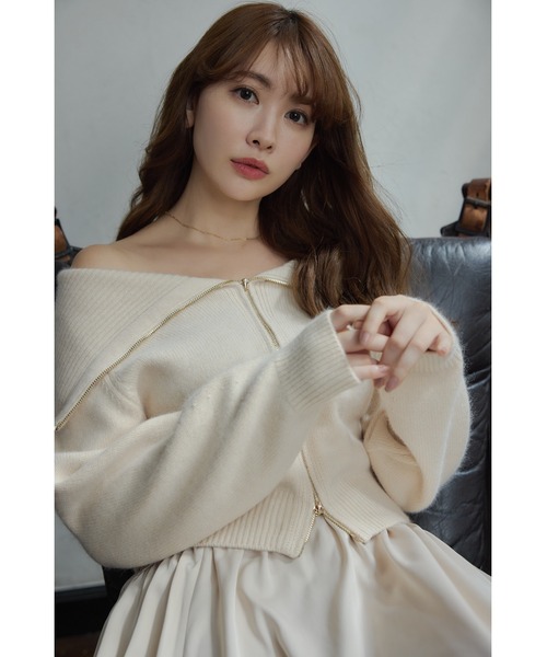トップス Her lip to Big Collar Knit Top Her lip to ニット セーター Big Collar Knit Top レディース