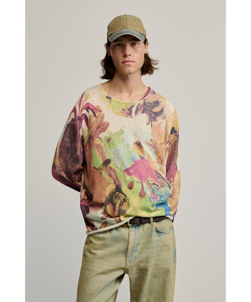 Desigual（デシグアル） セーター ニット アート プリント ニット 