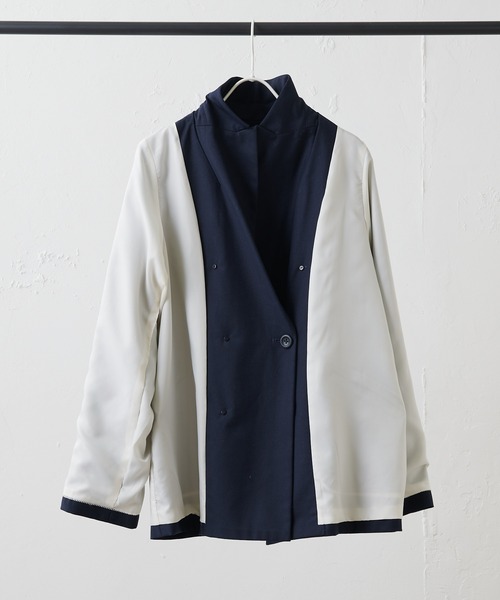 「PUAL CE CIN」 テーラードジャケット FREE ベージュ レディース_画像3