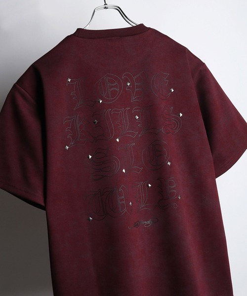 Ed Hardy（エド・ハーディー） tシャツ ロゴ × スタッズ ワンポイント