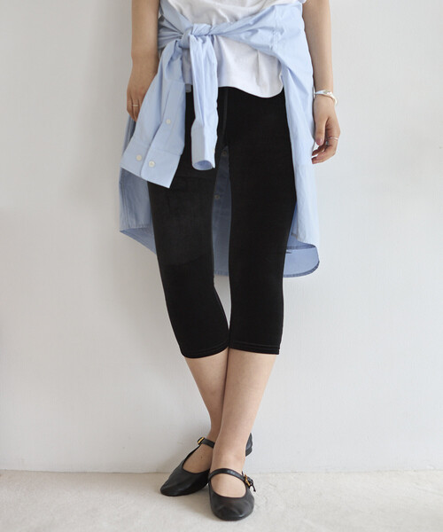 レギンス スパッツ SIMONE WILD/シモーネワイルド VELVET LONG SHORTS