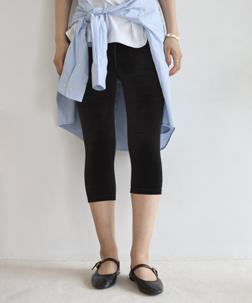 レギンス スパッツ SIMONE WILD/シモーネワイルド VELVET LONG SHORTS
