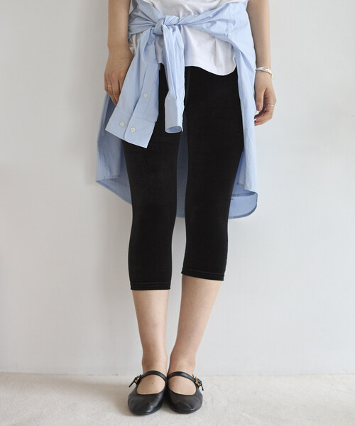 レギンス スパッツ SIMONE WILD/シモーネワイルド VELVET LONG SHORTS