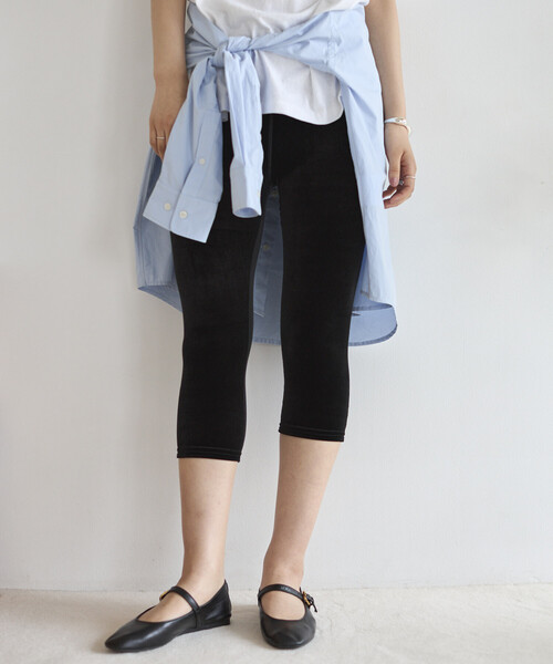 レギンス スパッツ SIMONE WILD/シモーネワイルド VELVET LONG SHORTS
