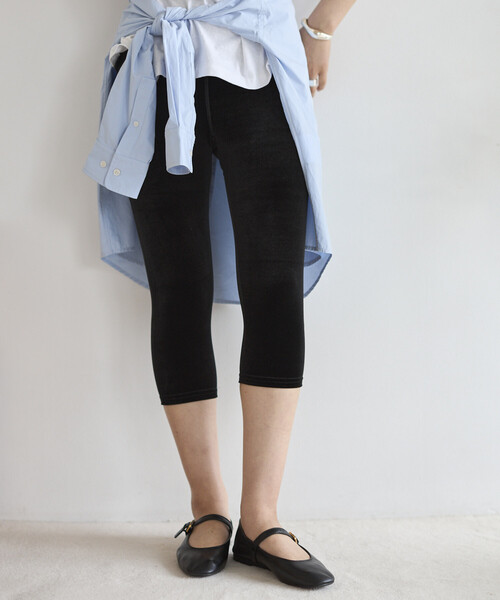 SIMONE WILD ベイカーショーツ パンツ レギンス スパッツ ベロア レギンス スパッツ SIMONE WILD/シモーネワイルド VELVET LONG SHORTS