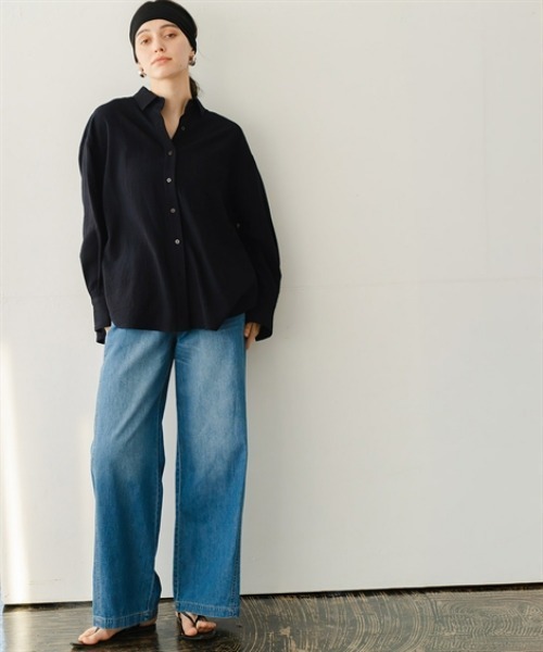 Maison INNESS ブラウス シャツ ニュアンスエアリードビーオーバー