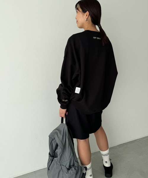 「CANAL JEAN」 「1975 tokyo」スウェットカットソー LARGE アッシュ レディース_画像2