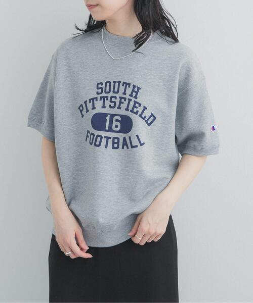 トレーナー スウェット 「別注」CHAMPION×DOORS　SWEAT SHORT-SLEEVE SHIRTS レディースの画像