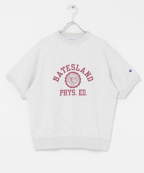 トレーナー スウェット 「別注」CHAMPION×DOORS　SWEAT SHORT-SLEEVE SHIRTS レディースの画像