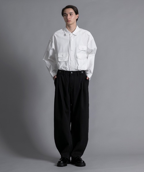 「aimoha」 長袖シャツ LARGE ホワイト メンズ_画像6