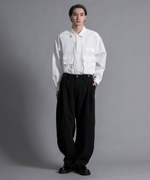 「aimoha」 長袖シャツ LARGE ホワイト メンズ_画像7