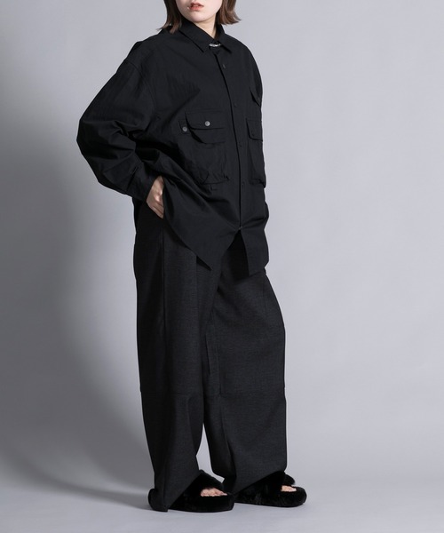 「aimoha」 長袖シャツ LARGE ホワイト メンズ_画像8