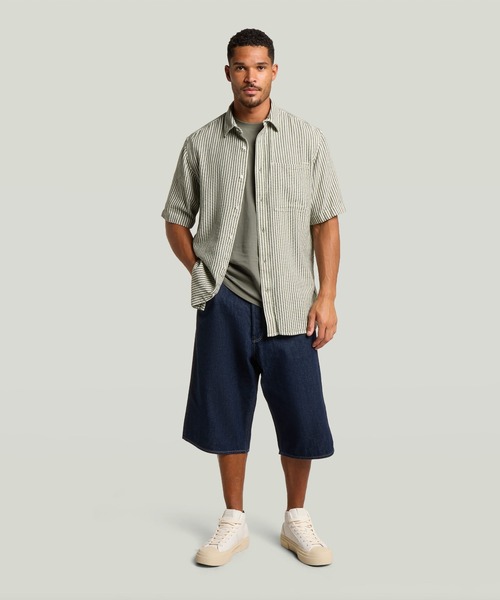 G-STAR RAW パンツ Bam Short/ワイドルーズデニムショートパンツ