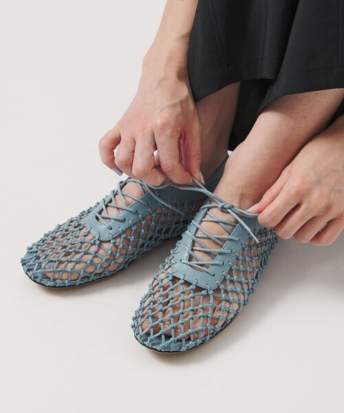 【新品未使用】MOHI レースアップサンダル36 MOHI（モヒ） サンダル 「別注」「MOHI」WEAVE LACEUP シューズ