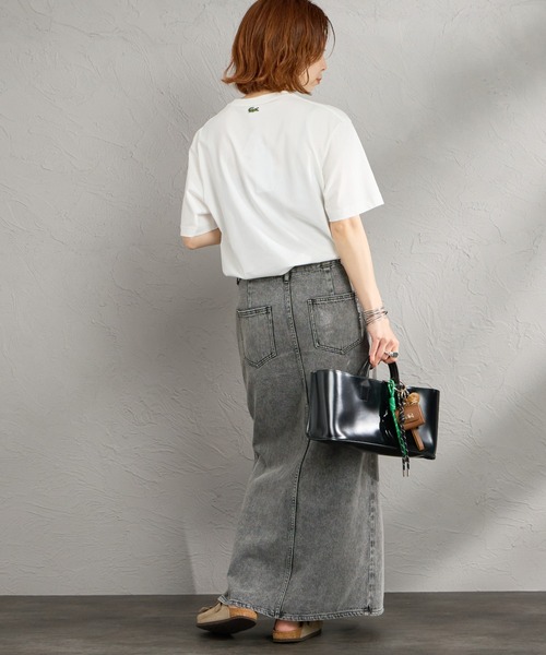 tシャツ 「LACOSTE/ラコステ」 エンボスロゴ ショートスリーブTシャツ レディース メンズの画像
