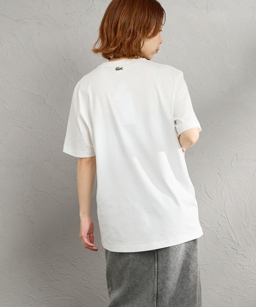 tシャツ 「LACOSTE/ラコステ」 エンボスロゴ ショートスリーブTシャツ レディース メンズの画像