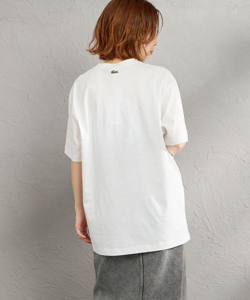 tシャツ 「LACOSTE/ラコステ」 エンボスロゴ ショートスリーブTシャツ レディース メンズの画像