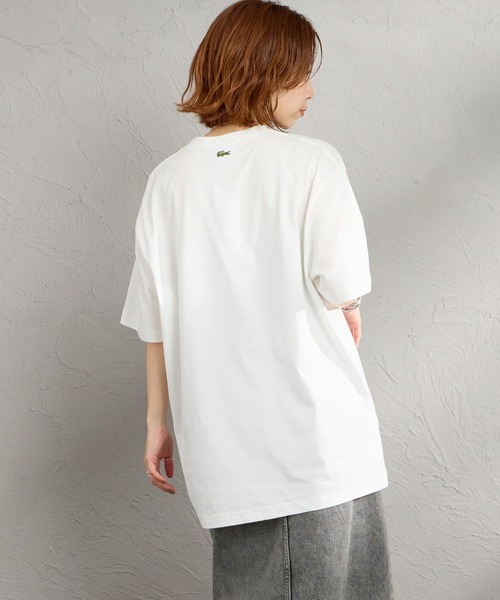 tシャツ 「LACOSTE/ラコステ」 エンボスロゴ ショートスリーブTシャツ レディース メンズの画像