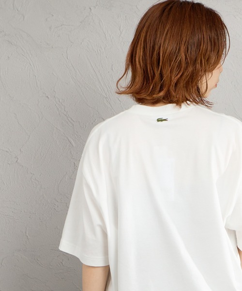tシャツ 「LACOSTE/ラコステ」 エンボスロゴ ショートスリーブTシャツ レディース メンズの画像