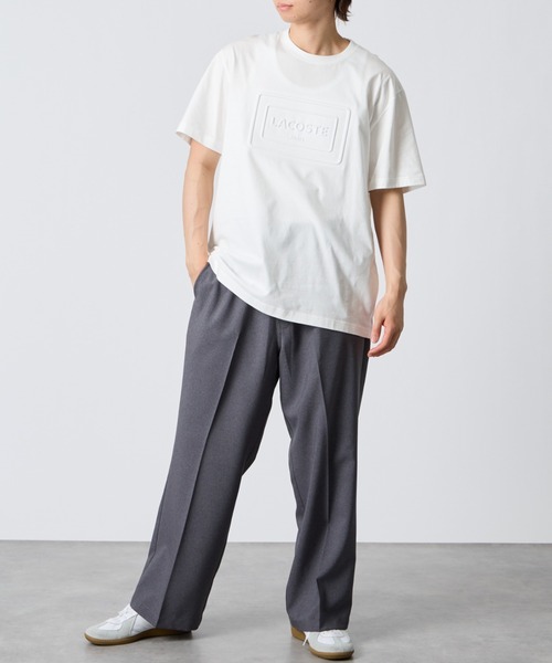 tシャツ 「LACOSTE/ラコステ」 エンボスロゴ ショートスリーブTシャツ レディース メンズの画像