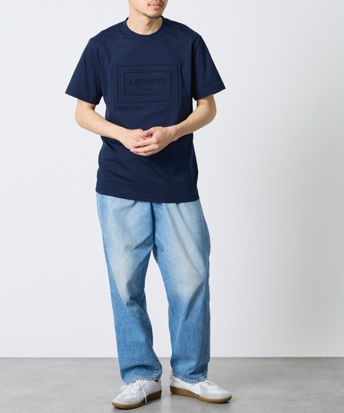 tシャツ 「LACOSTE/ラコステ」 エンボスロゴ ショートスリーブTシャツ レディース メンズの画像
