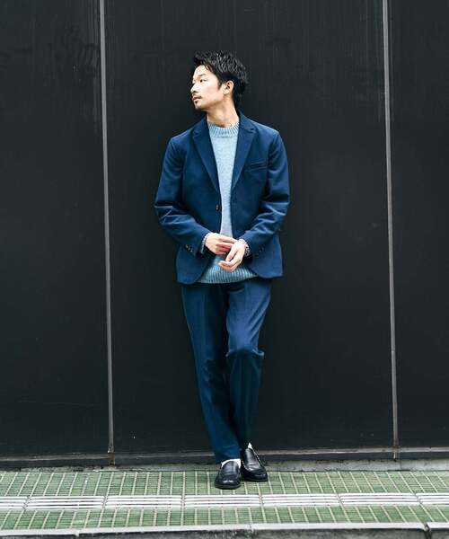Yahoo!オークション - 「417 EDIFICE」 スーツ - ネイビー メンズ