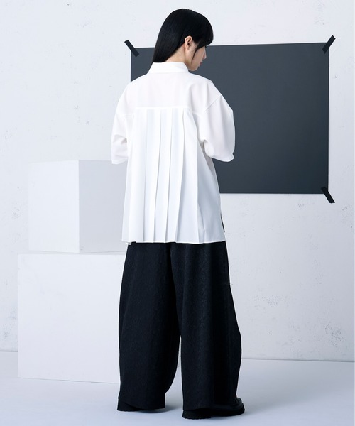 「Ellno Loset」 半袖シャツ MEDIUM ブラック メンズ_画像3
