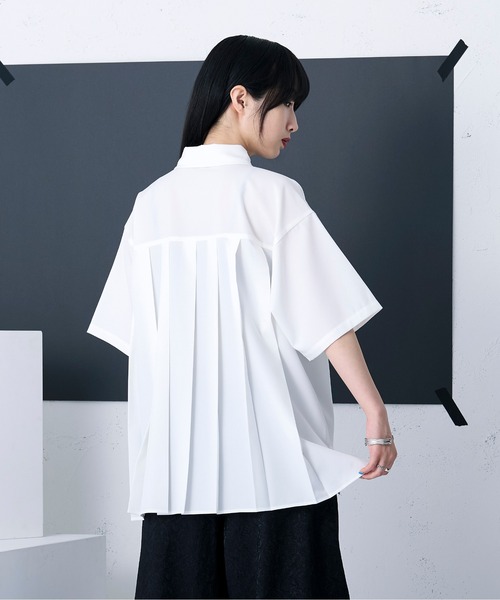 「Ellno Loset」 半袖シャツ MEDIUM ブラック メンズ_画像7