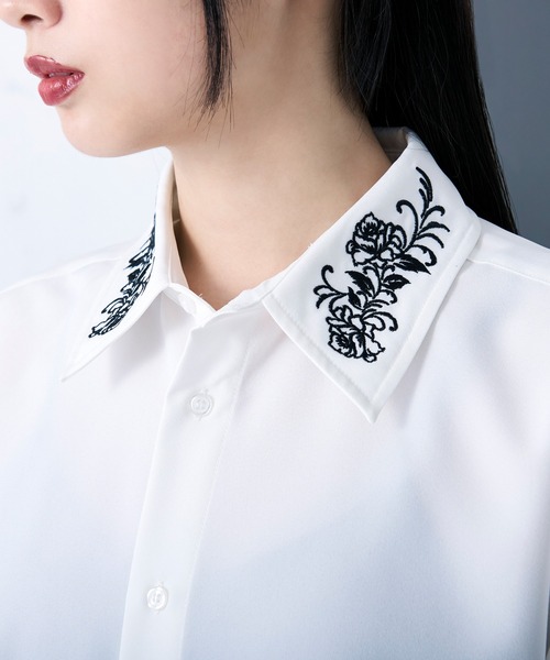 「Ellno Loset」 半袖シャツ MEDIUM ブラック メンズ_画像9