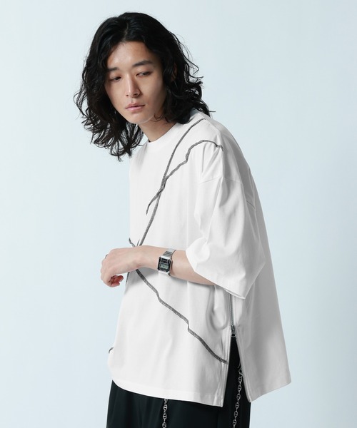 RAGEBLUE（レイジブルー） tシャツ 「接触冷感/吸水速乾 」SIDE ZIP