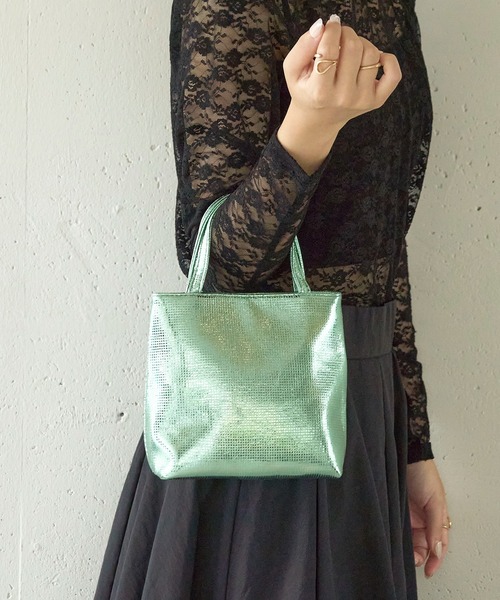 「MAISON BREEZE reveur」 ハンドバッグ FREE シルバー レディース_画像8