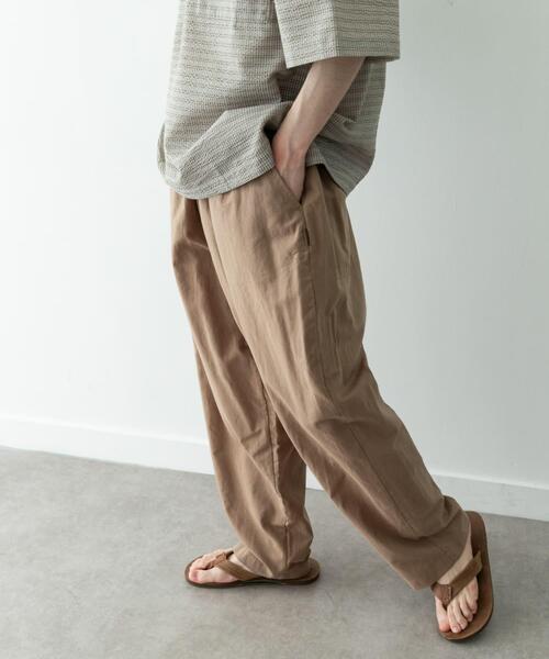 URBAN RESEARCH Sonny Label ワイドパンツ パンツ リネン混ワイド